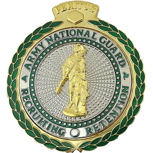 Army ID Badge: ARNG Recruiting and Retention: Master - mirror finish