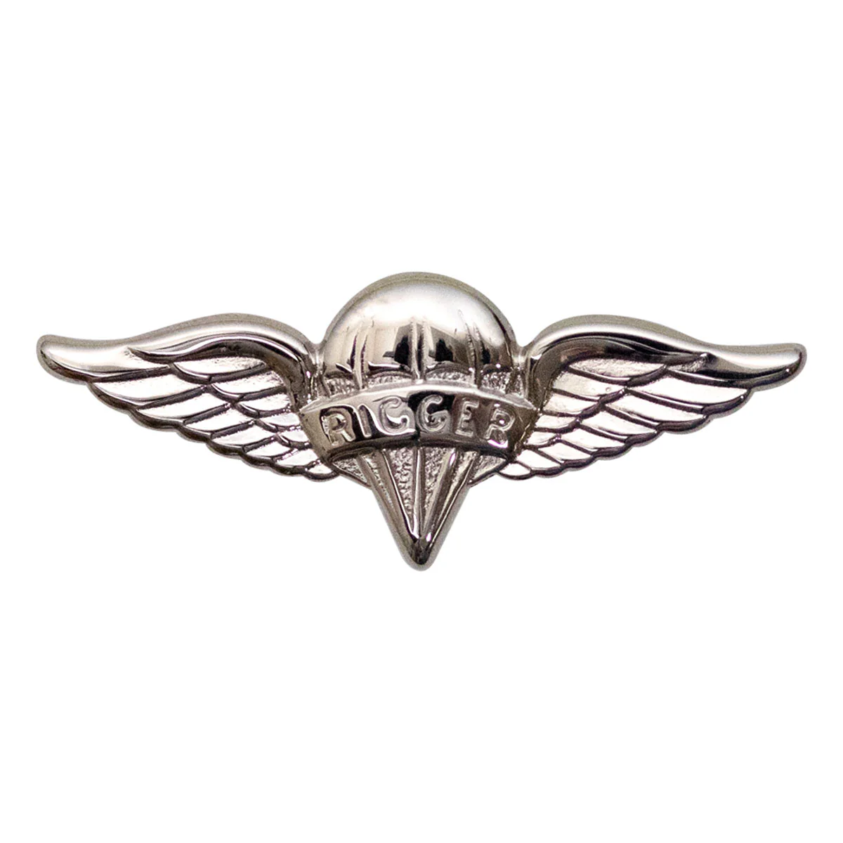 Army Dress Badge: Parachute Rigger - miniature, mirror finish