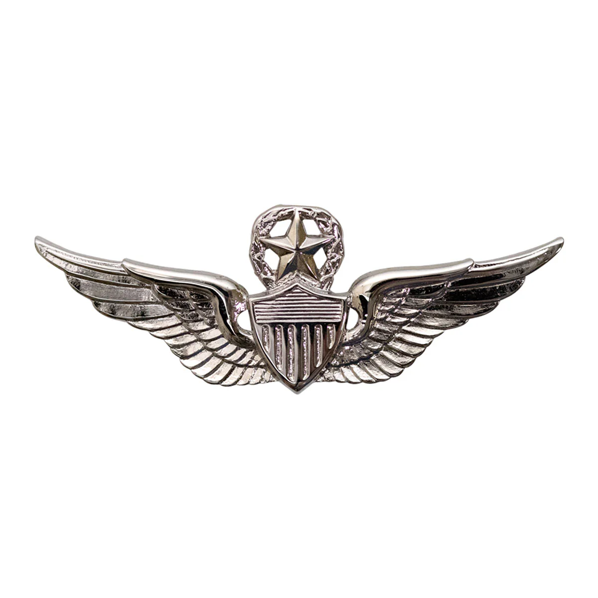 Army Badge: Master Aviator - 2" blouse miniature, mirror finish