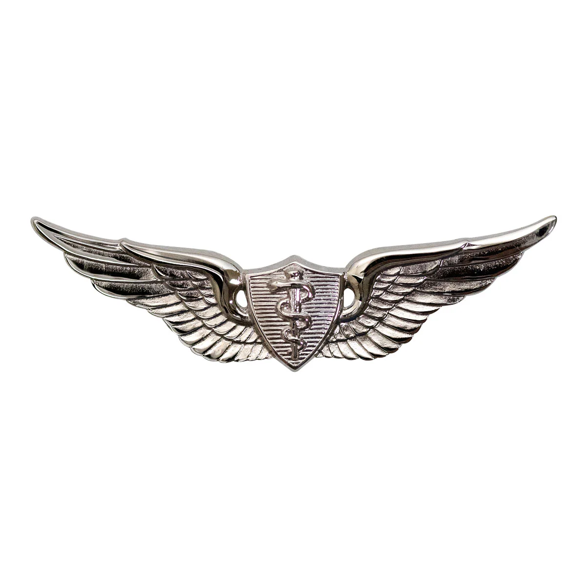 Army Badge: Flight Surgeon - 2" blouse miniature, mirror finish