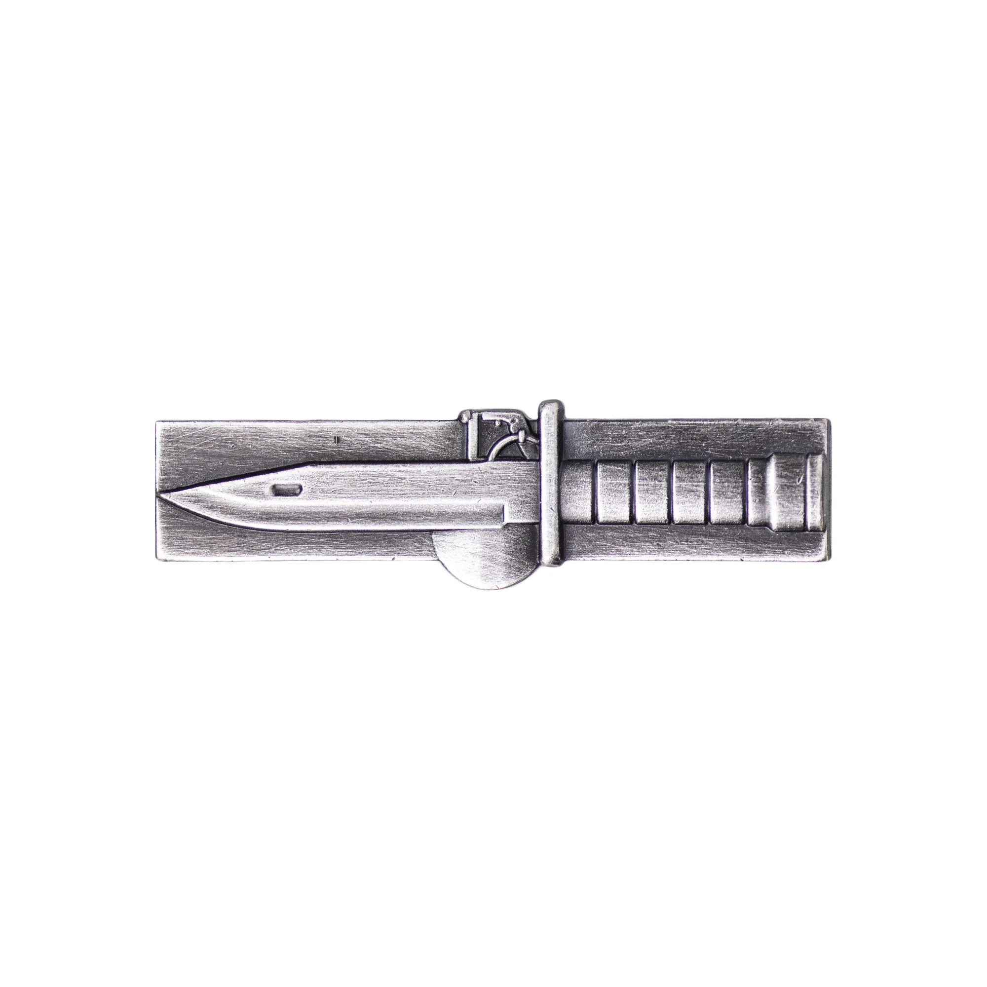 Army Badge: Expert Soldier - regulation size, silver oxidized