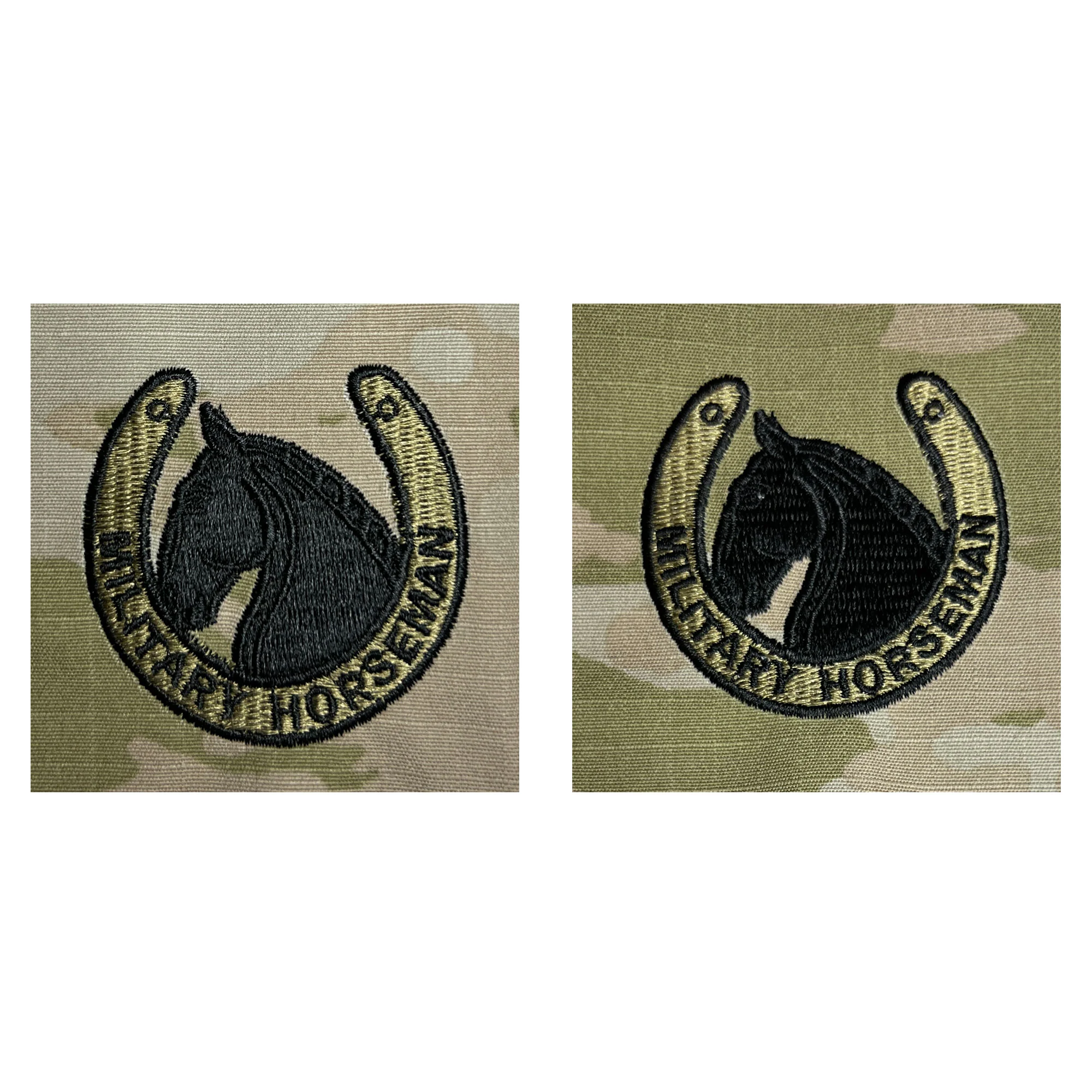 Army Embroidered Identification Badge on OCP Sew On: US Military Horseman
