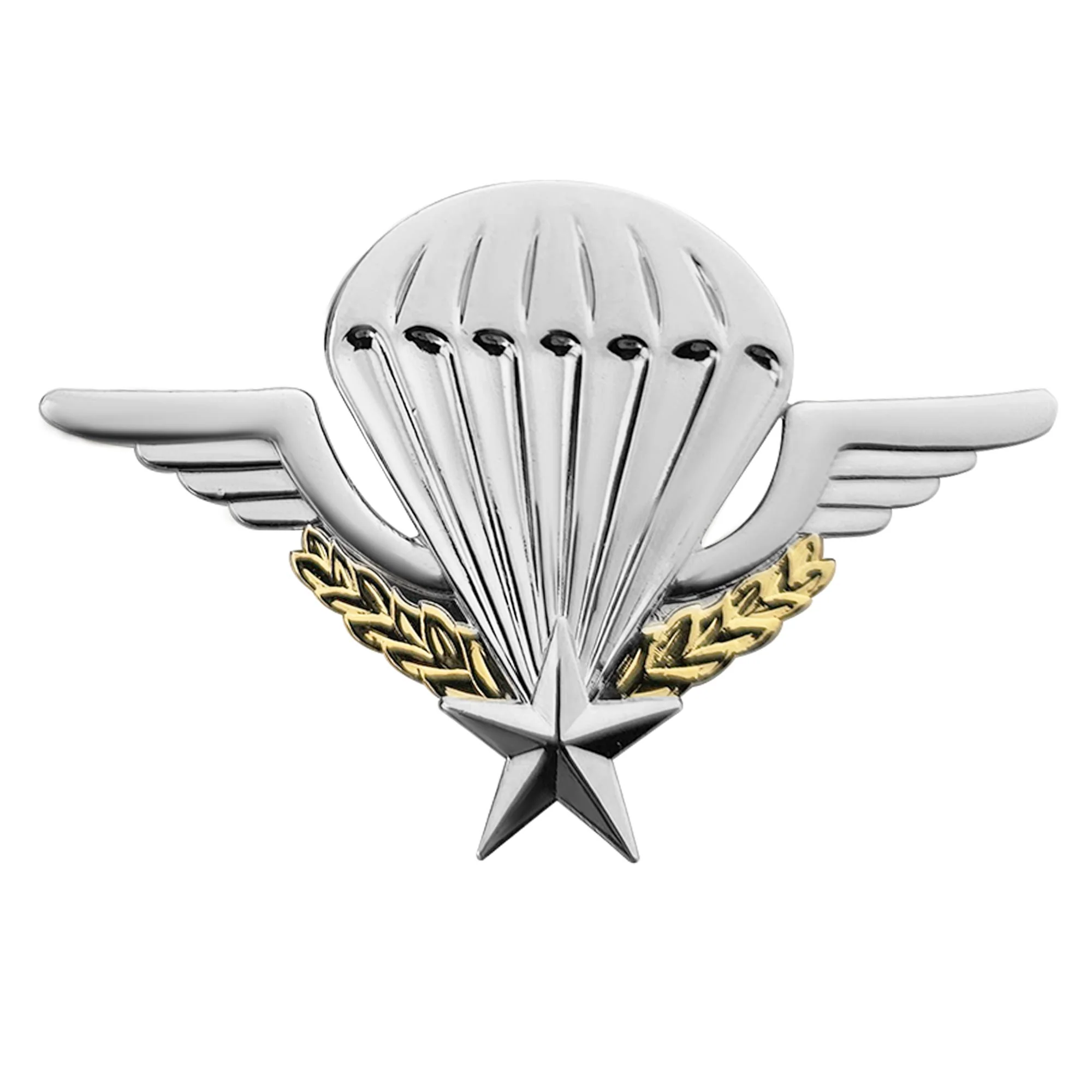 Badge: French Jump Wings - Silver/Gold Regulation size