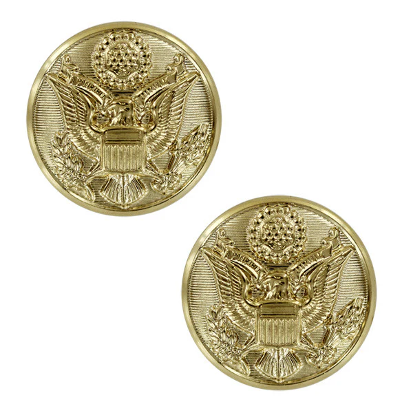 Army Button Officer Screw Cap 22k