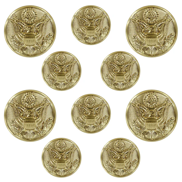 Army Button Set: Eagle 4x36 ligne and 6x25 ligne