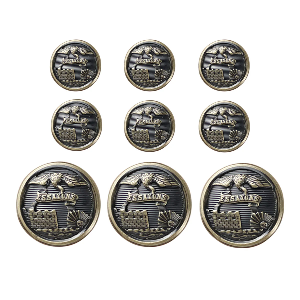 Army AGSU Button Set: Engineer 3-36 Ligne and 6-25 Ligne Male