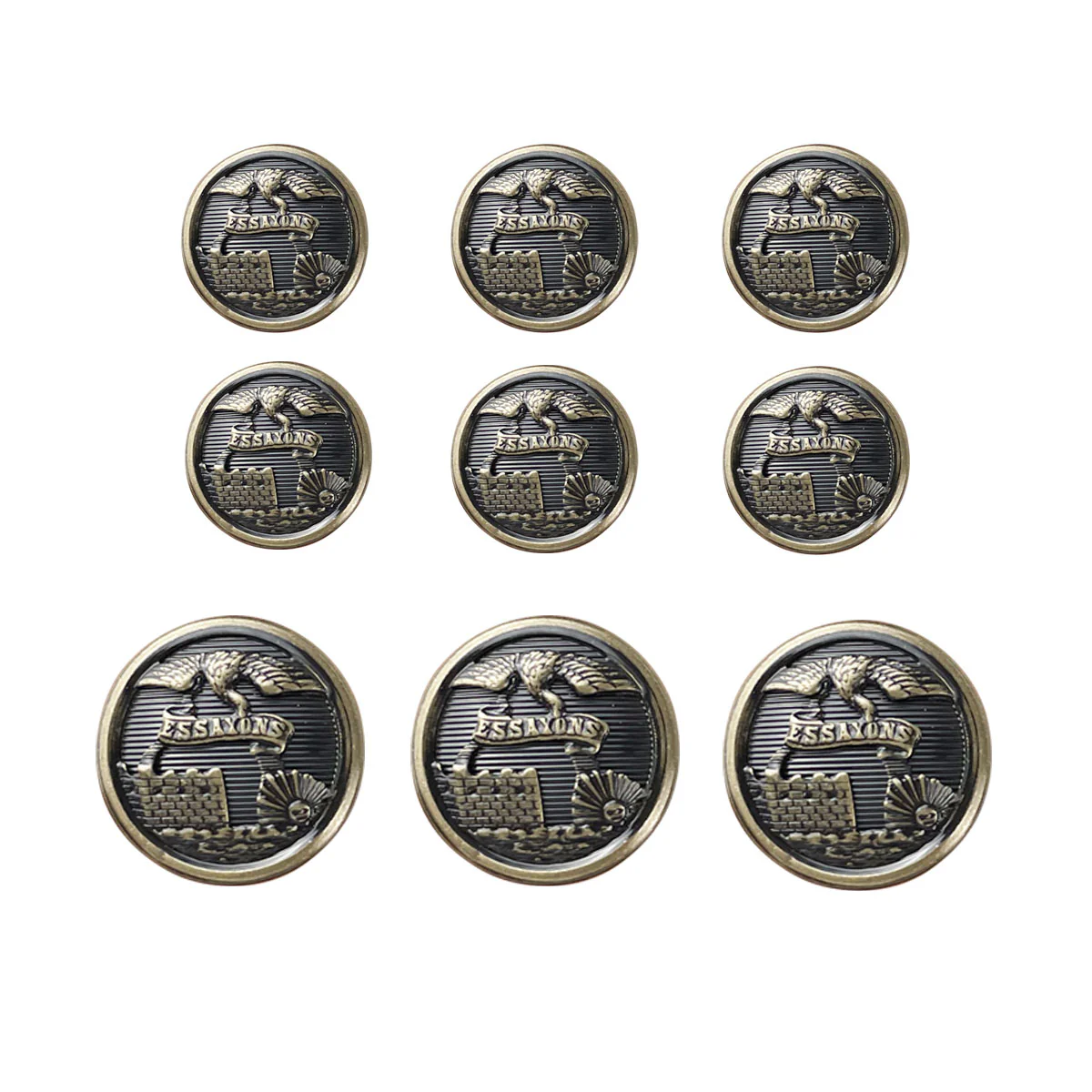 Army AGSU Button Set: Engineer 3-30 Ligne and 6-25 Ligne Female