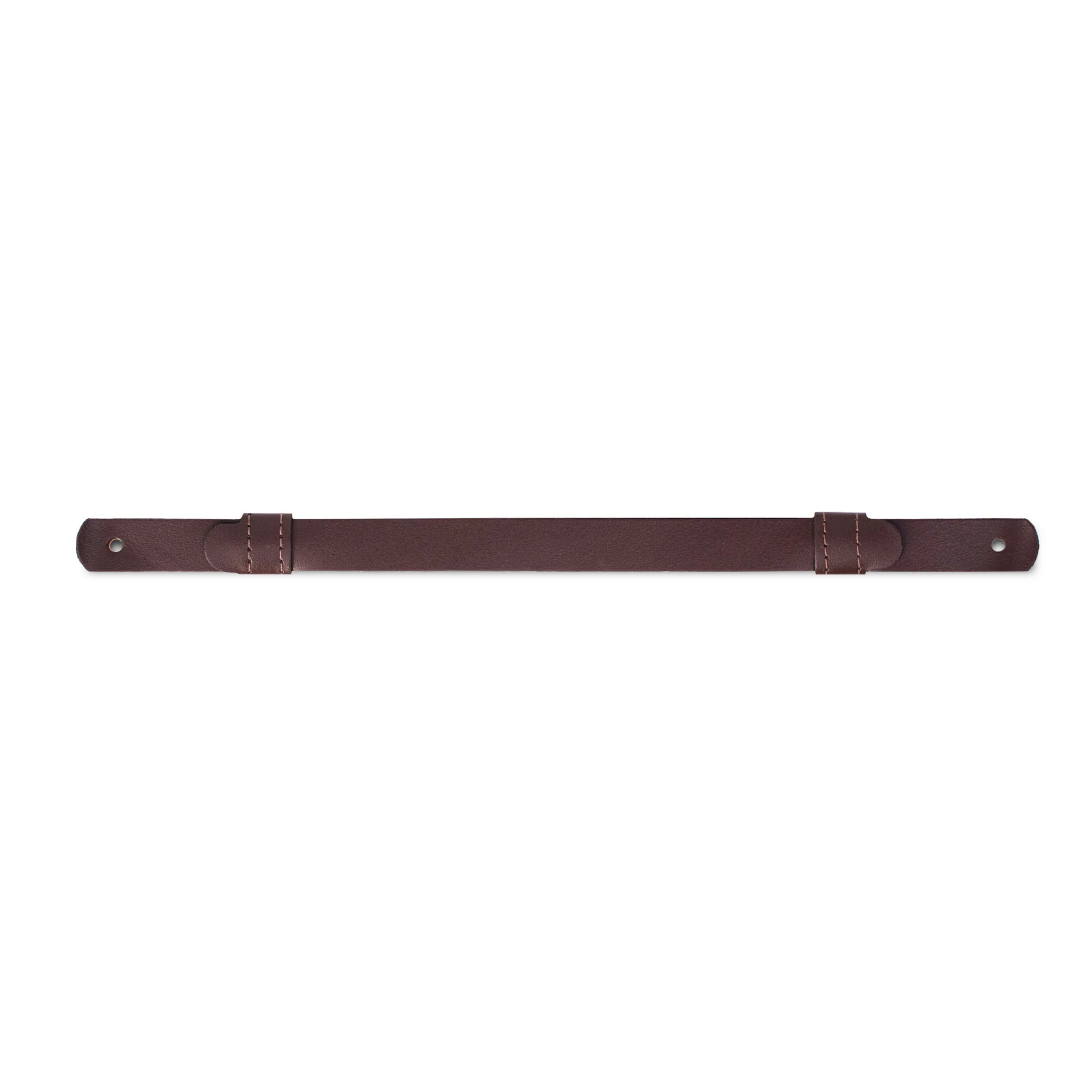 Army Cap Strap: AGSU Brown Leather