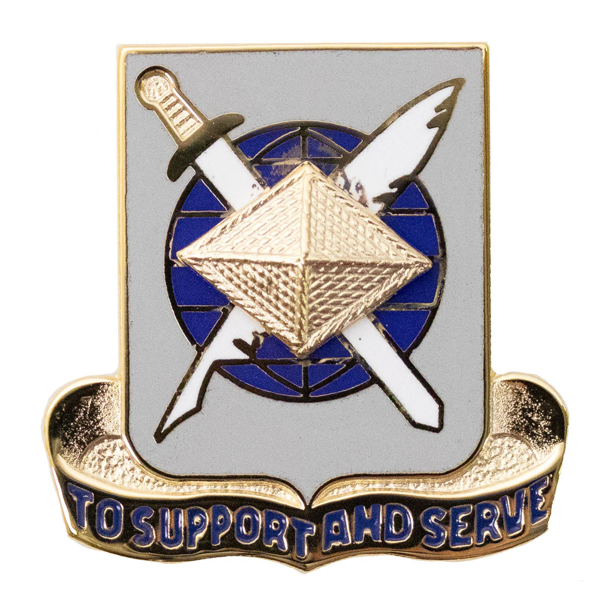 Army Corps Crest: Finance - To Support and Serve
