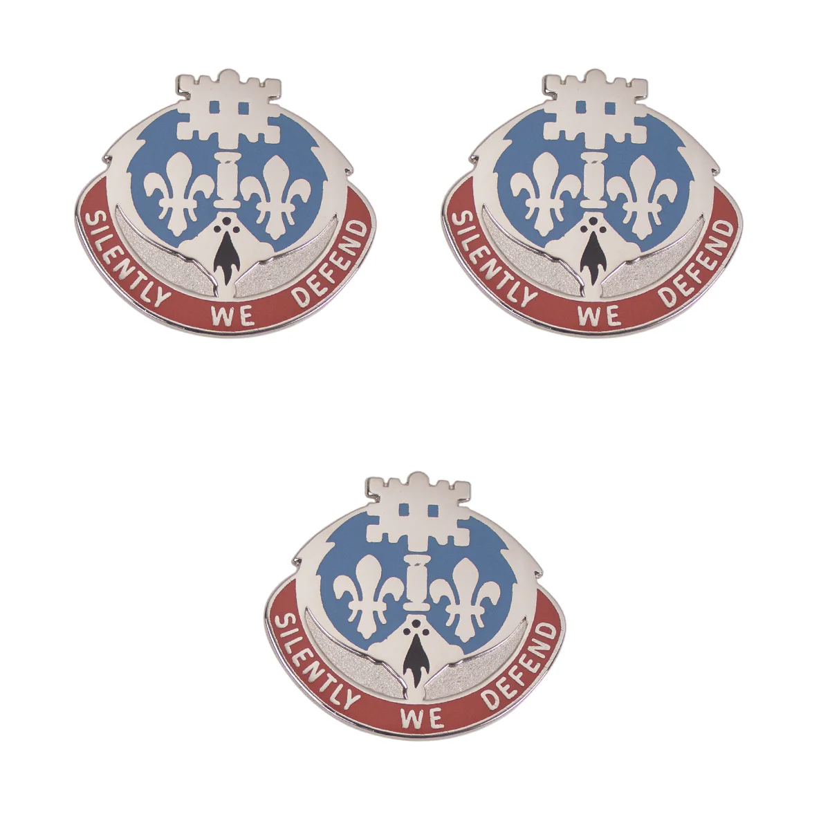 Army Crest 204th Military Intelligence Battalion: Motto - Silently We Defend