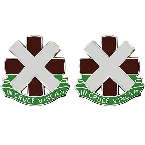 Army Crest: 10th Surgical Hospital - In Cruce Vincam