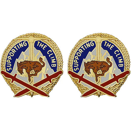 Army Crest: 10th Sustainment Brigade - Supporting The Climb