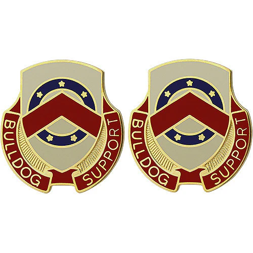 Army Crest: 125th Support Battalion - Bulldog Support