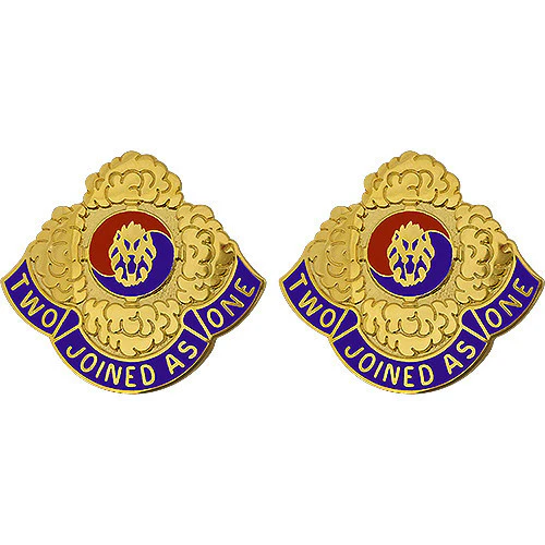Army Crest: 23rd Chemical Battalion - Two Joined As One
