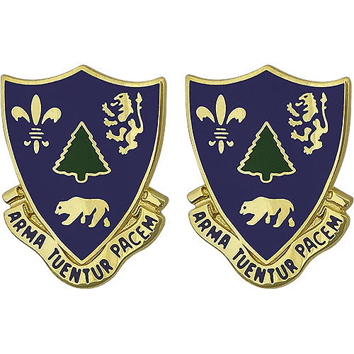 Army Crest: 362nd Regiment - Arma Tuentur Pacem