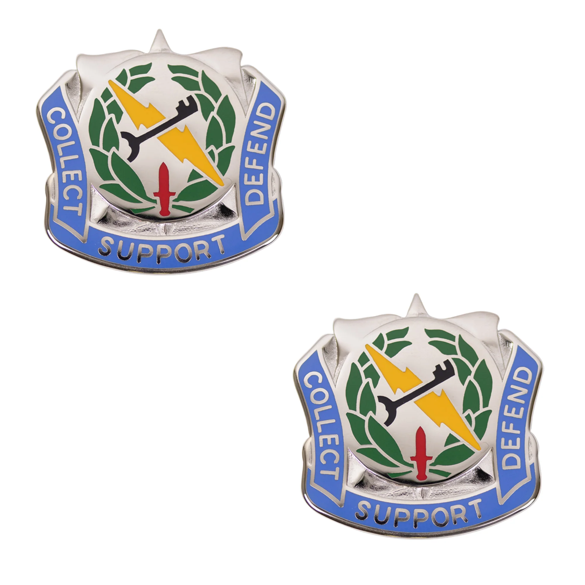 Army Crest: 373rd Military Intelligence Battalion - Collect Support Defend