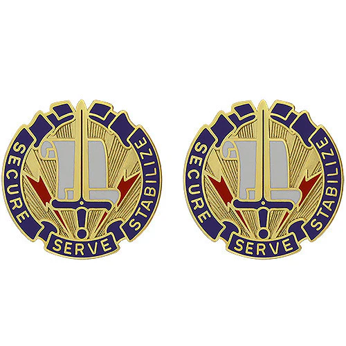 Army Crest: 405th Civil Affairs Battalion - Secure Serve Stabilize