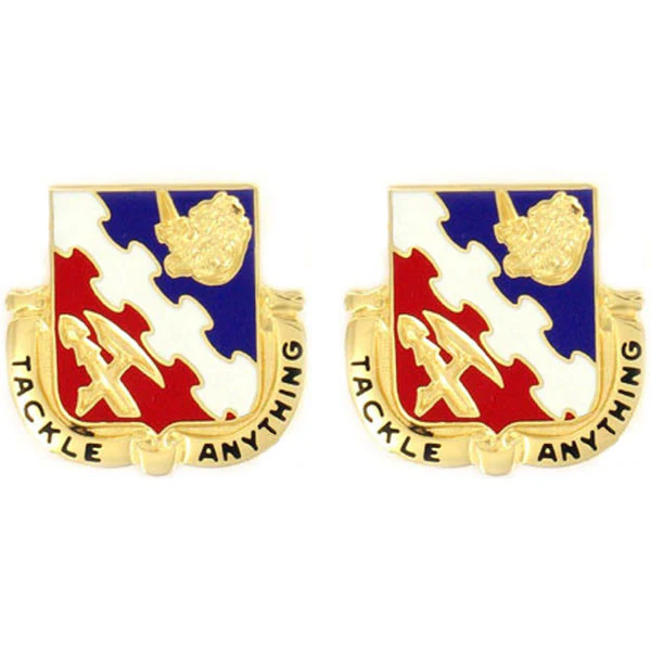 Army Crest: 863rd Engineer Battalion - Tackle Anything