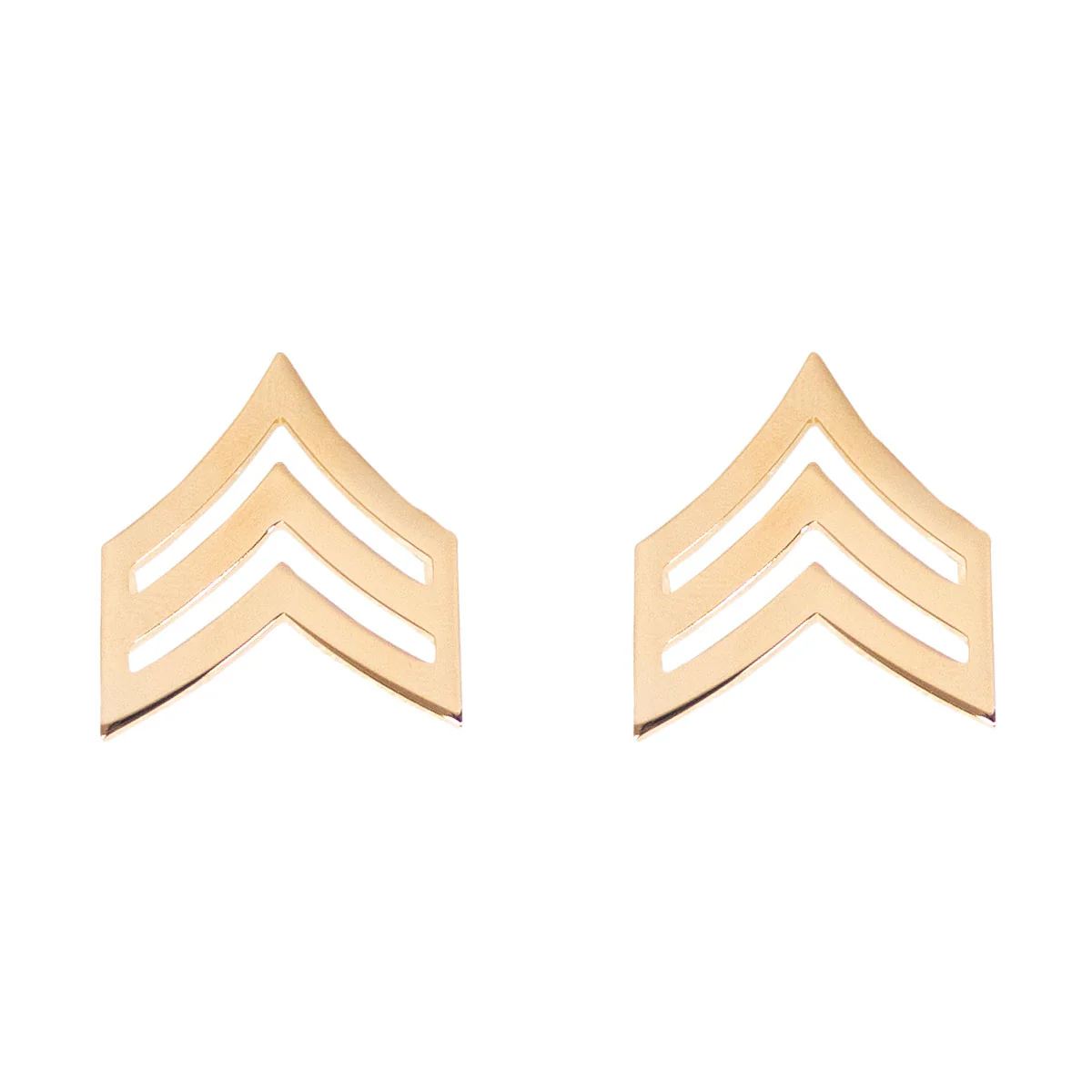Army Chevron: Sergeant - 22k gold plated