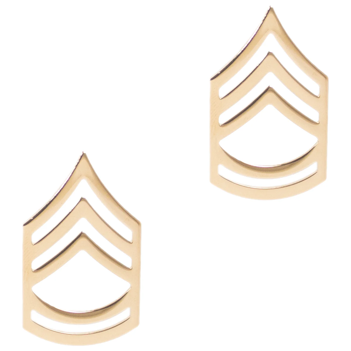 Army Chevron: Sergeant First Class - 22k gold plated