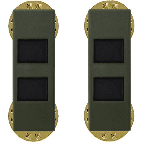 Army Insignia Rank: Warrant Officer 2 - black metal