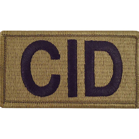 Army Patch: Criminal Investigation Division - embroidered on OCP