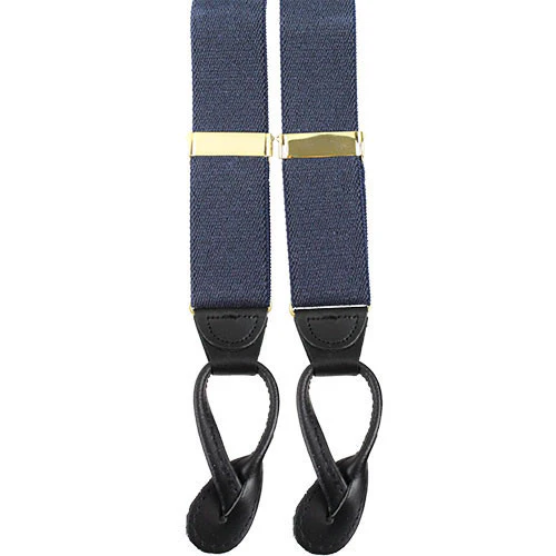 Army Suspenders: Adjutant General - leather ends