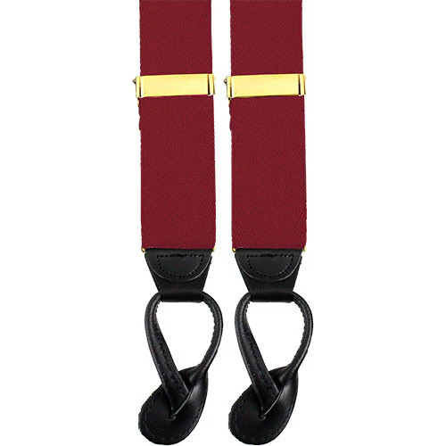 Army Suspenders: Ordnance - leather ends
