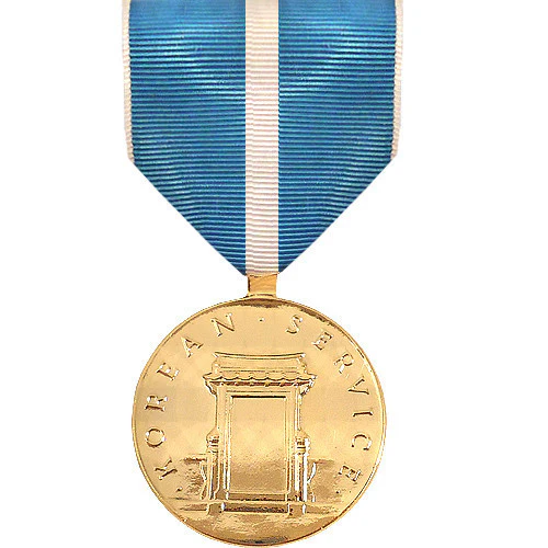 Full Size Medal: Korean Service - 24k Gold Plated