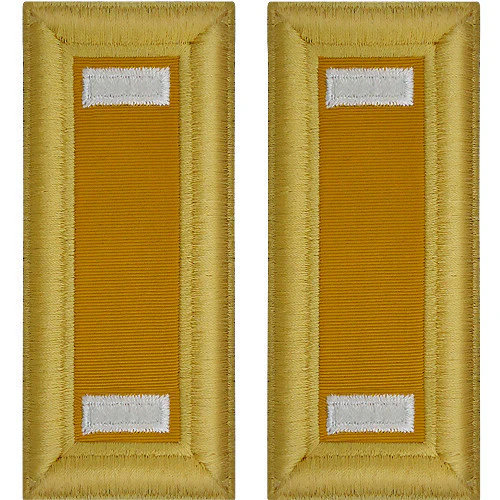 Army Shoulder Strap: First Lieutenant Armor - female