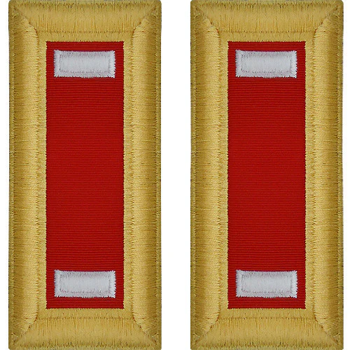 Army Shoulder Strap: First Lieutenant Artillery