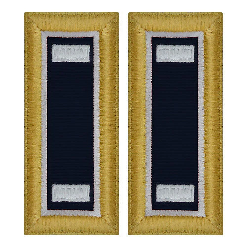 Army Shoulder Strap: First Lieutenant Judge Advocate - female