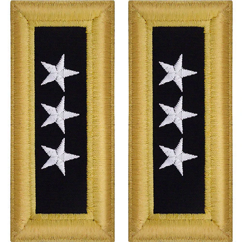 Army Shoulder Strap: Lieutenant General