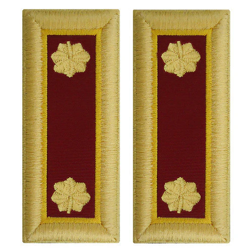Army Shoulder Strap: Major Transportation - female