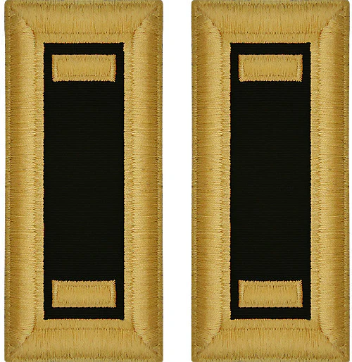 Army Shoulder Strap: Second Lieutenant Chaplain
