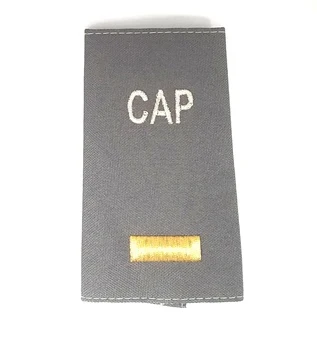 Civil Air Patrol Grey Epaulets: Second Lieutenant - male