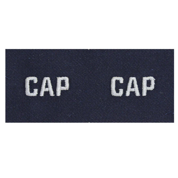 Civil Air Patrol Collar Insignia: CAP Embroidered (New Insignia)