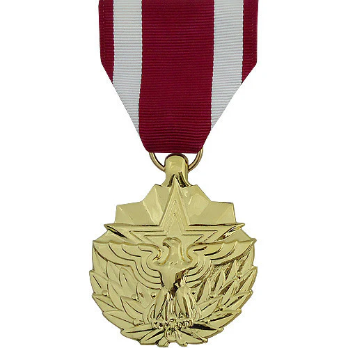 Full Size Medal: Meritorious Service - 24k Gold Plated