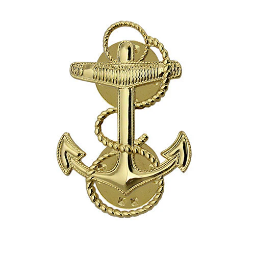 Navy Cap Device: Midshipman - 1-1/8"  inch, miniature size
