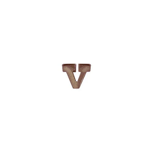 Letter V Attachment for Miniature Medal - bronze