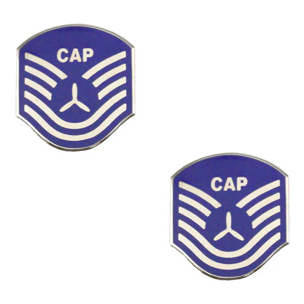 Civil Air Patrol NCO Metal Chevron: Tech Sergeant