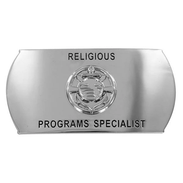 Navy Enlisted Specialty Belt Buckle: Religious Programs Specialist: RP