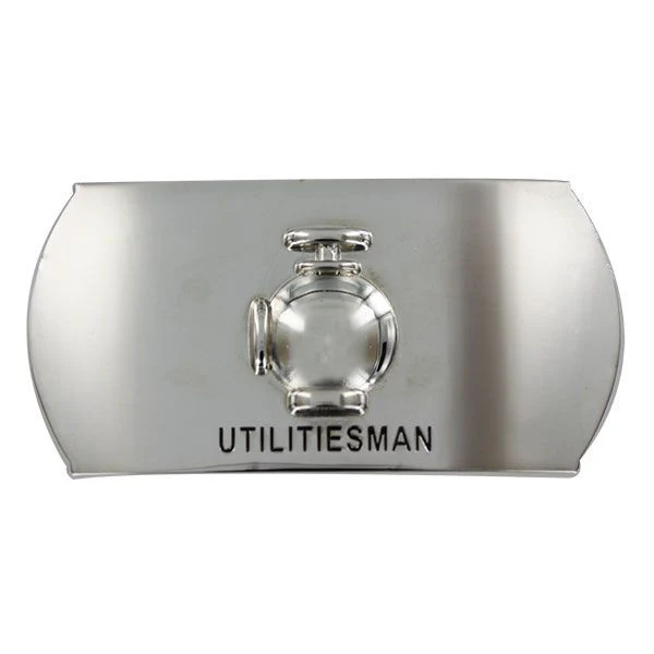 Navy Enlisted Specialty Belt Buckle: Utilities Man: UT