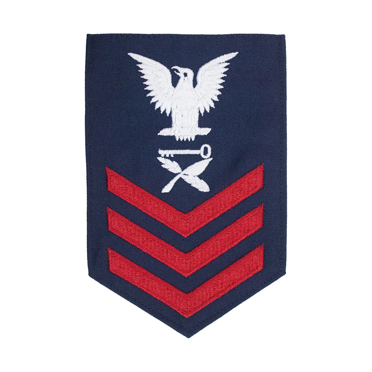 Coast Guard E6 Rating Badge: Culinary Specialist - Blue