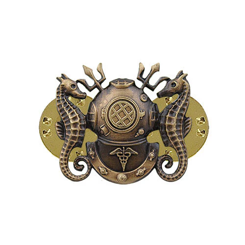 Navy Badge: Diving Medical Officer - miniature, oxidized