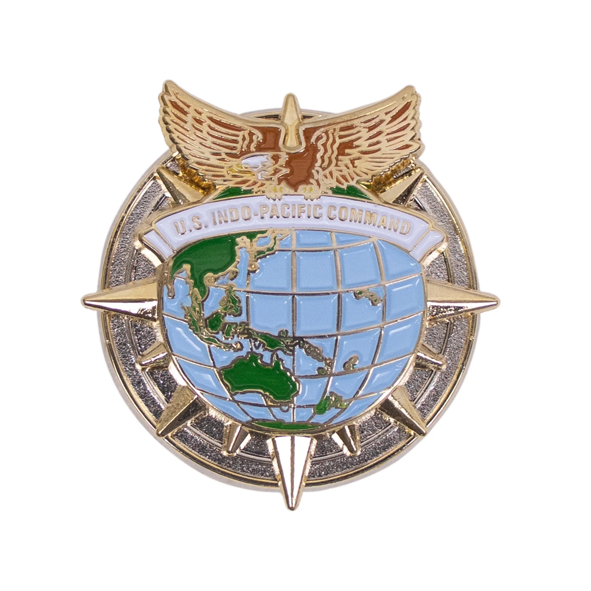Air Force Identification Badge: US INDO-Pacific Command 2 1/4"