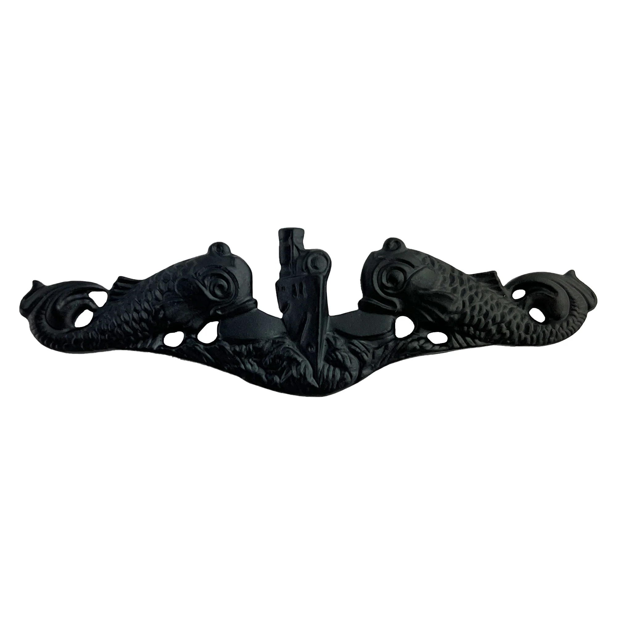 Navy Badge: Submarine  Black Metal Finish (NON-RETURNABLE/NON-REFUNDABLE)