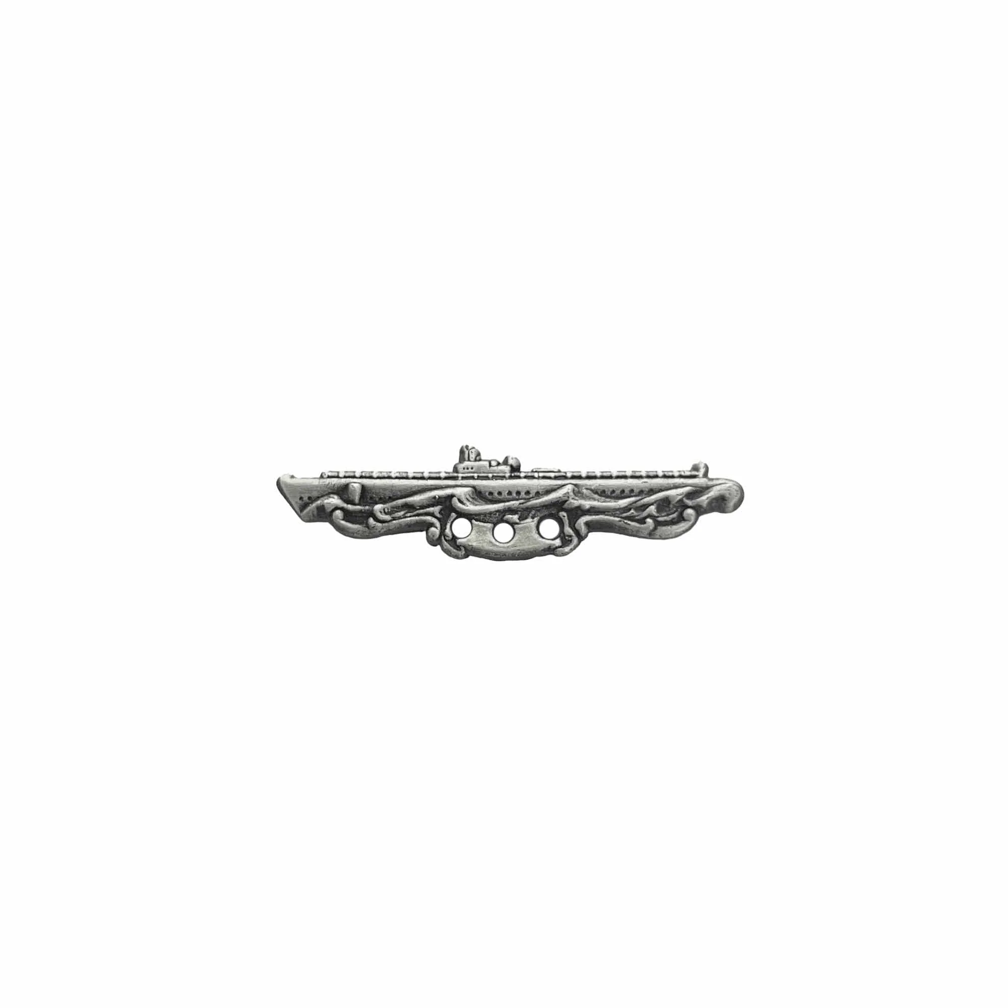 Navy Badge: Submarine Combat Patrol - miniature, oxidized