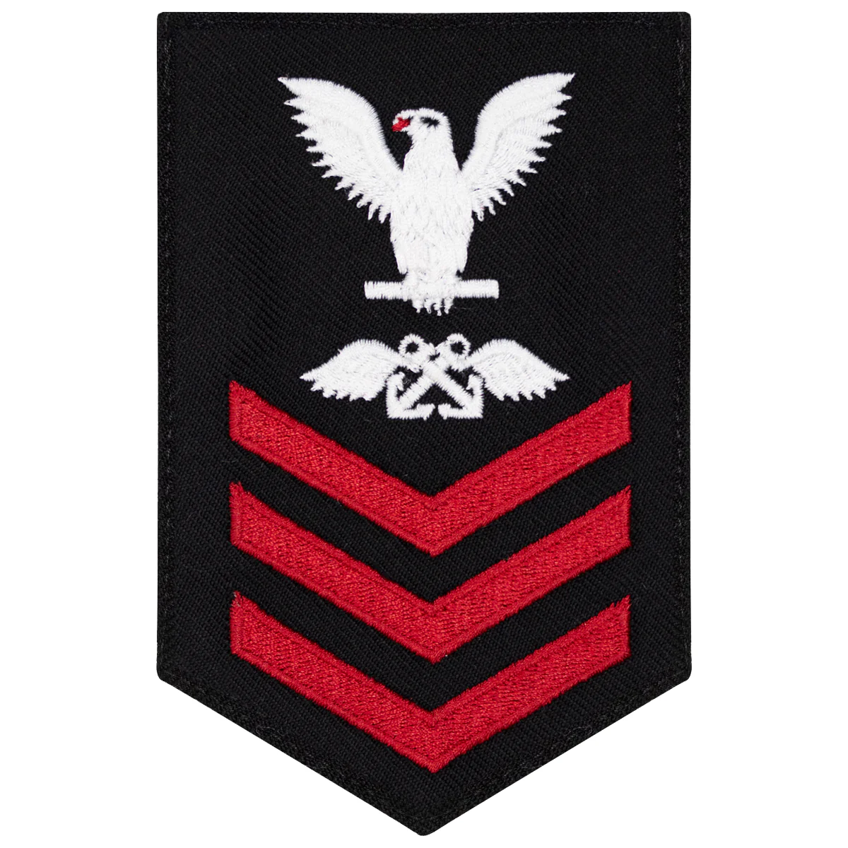 Navy E6 FEMALE Rating Badge: Aviation Boatswain's Mate - New Serge for Jumper