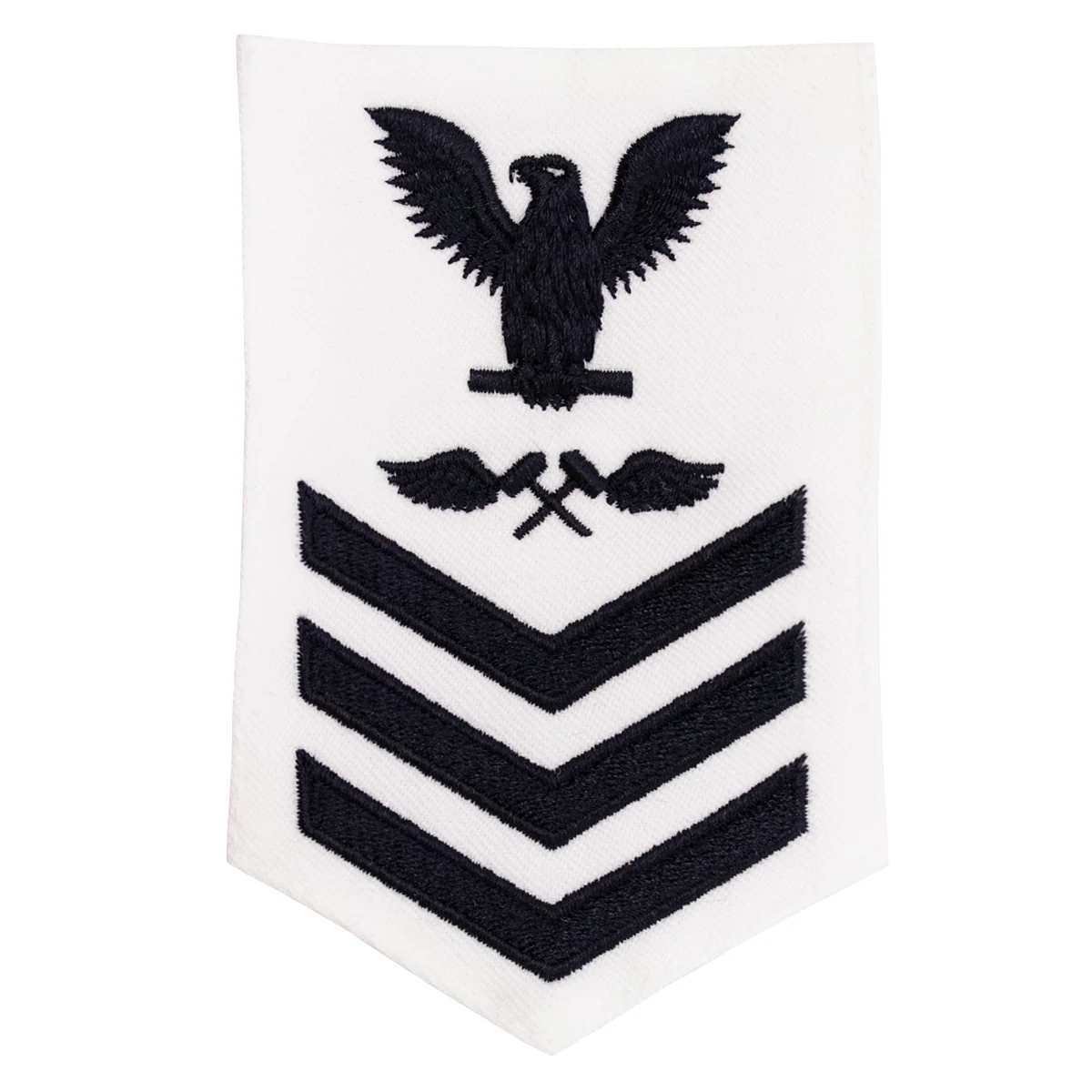 Navy E6 FEMALE Rating Badge: Aviation Structural Mechanic - white